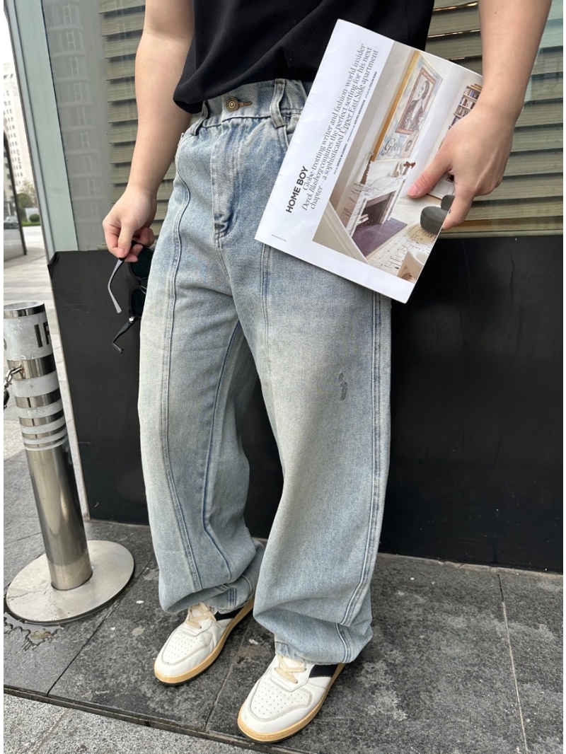 Prada 2025 Vintage Relaxed Wide-Leg Jeans Blue