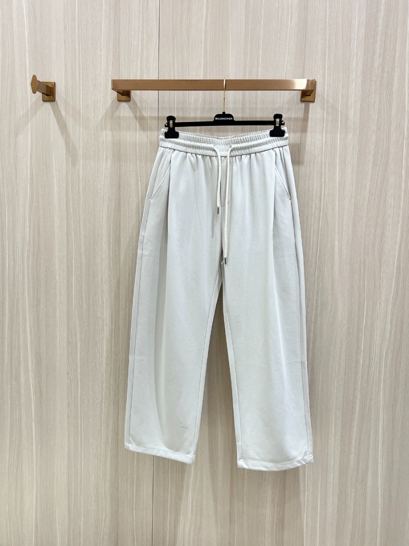 Dior Signature Lettered Wide-Leg Track Pants Apricot