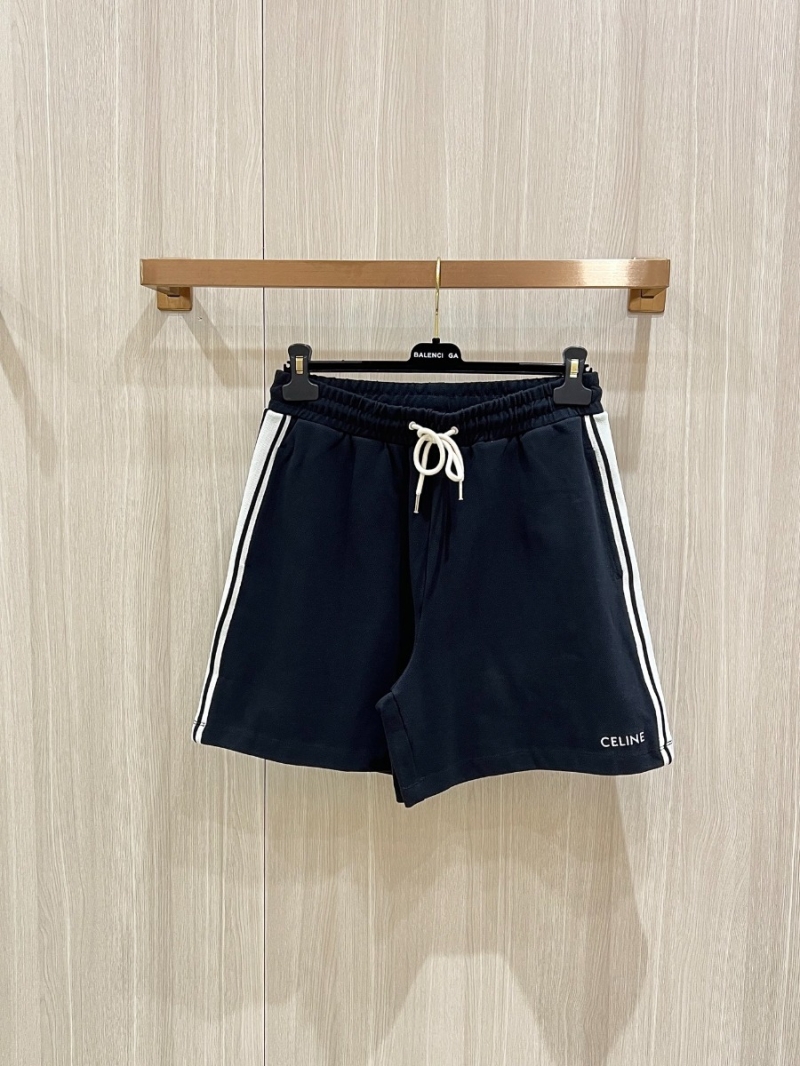 Celine Classic Relaxed Logo Shorts in Black