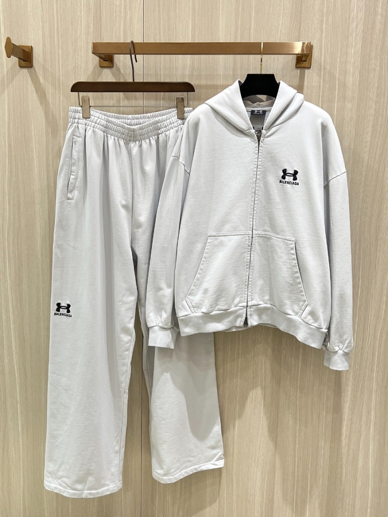 Balenciaga x Under Armour Collaborative Streetwear Sports Set - White