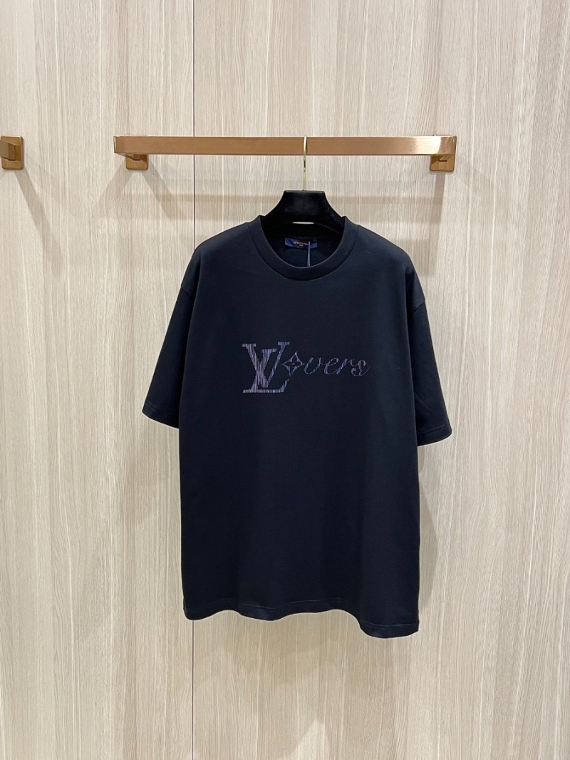 Louis Vuitton LV Vers Vibrant Logo T-Shirt Sleek Navy