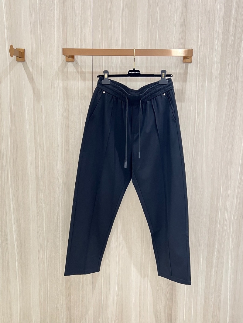 Celine Spring 2025 Structured Embroidered Sweatpants Deep Black