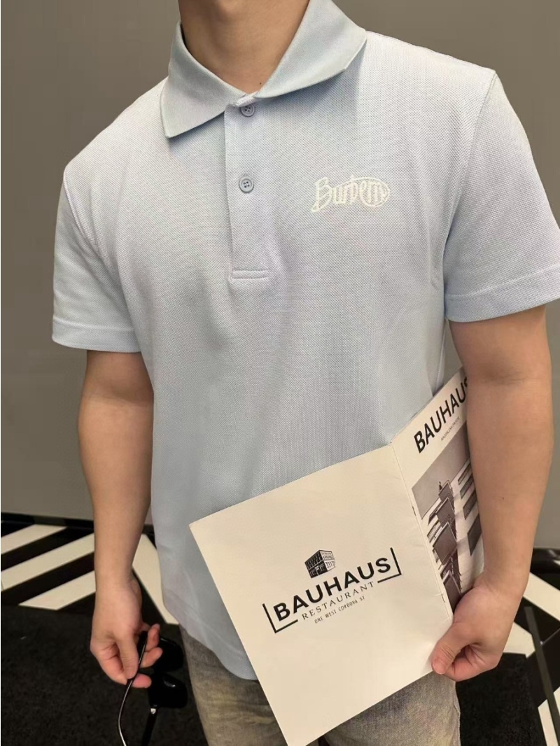 Burberry Heritage Chic Embroidered Polo Shirt in Blue