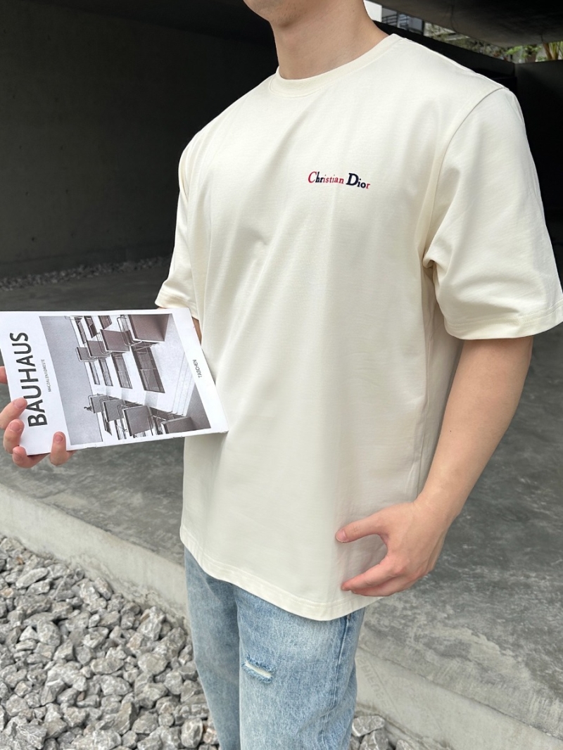 Dior Signature Artistic Noun Tee Short-Sleeve Off-White