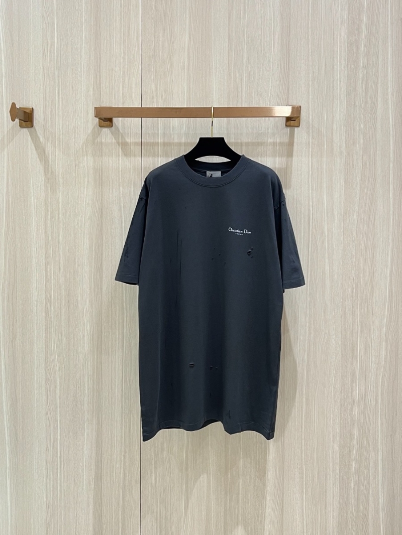 Christian Dior 2025 Fall Elegant Lily of the Valley T-Shirt Black