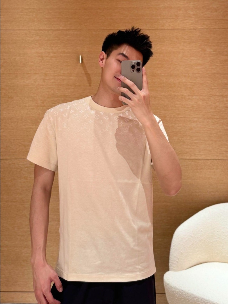 LouisVuitton LV New Color Monogram Gradient Short-Sleeve Top Beige