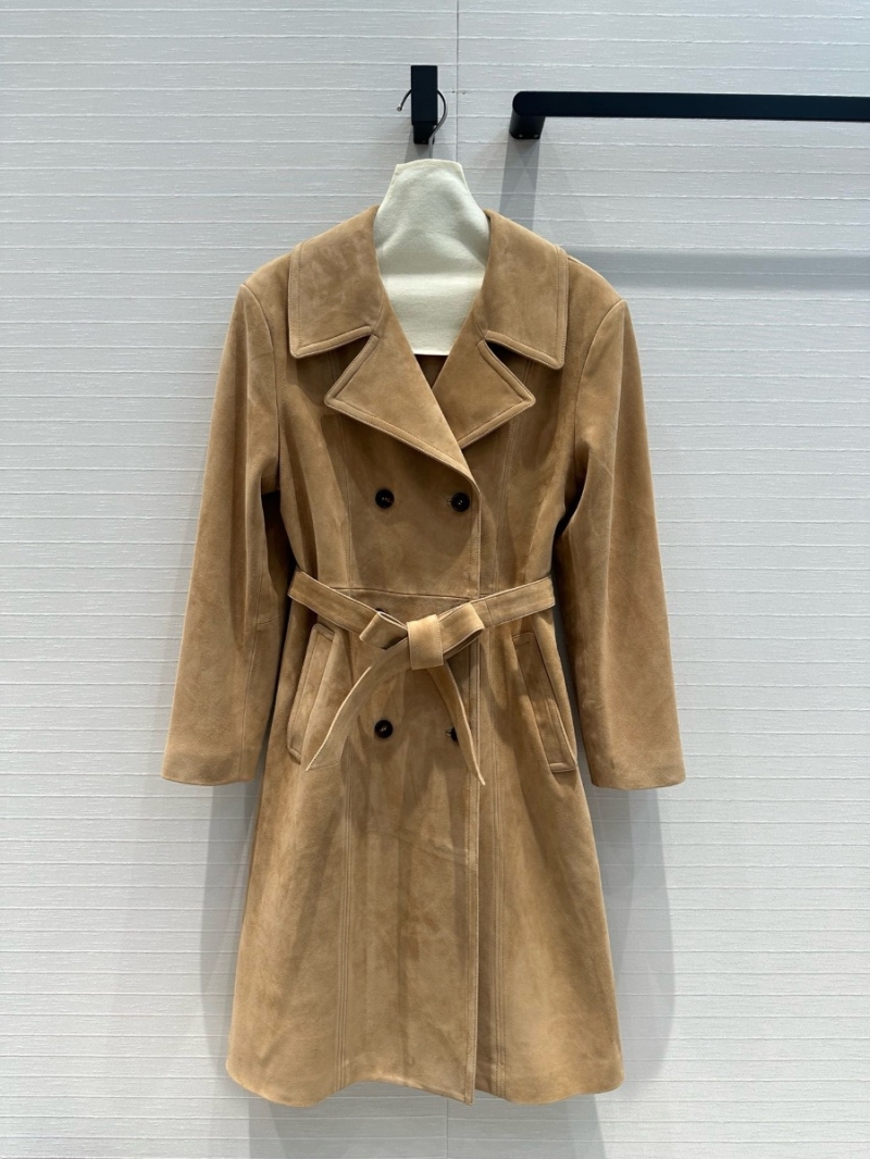 Miu Miu Exclusive Custom Suede Vintage Trench Coat