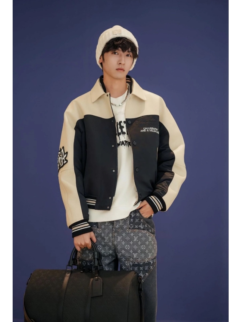 Louis Vuitton LV Varsity Jacket with Leather Accents