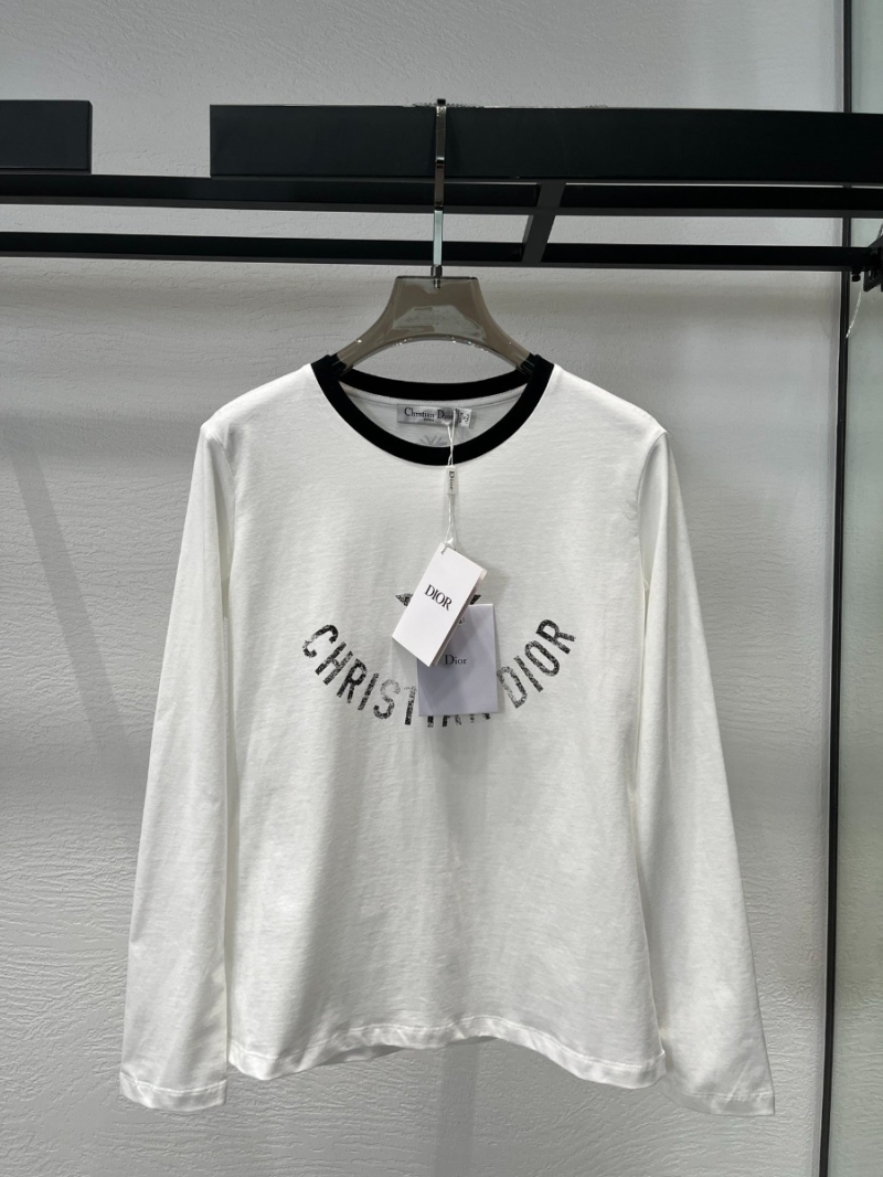 Dior Fall/Winter 2024 Star Print Long Sleeve Cotton T-Shirt