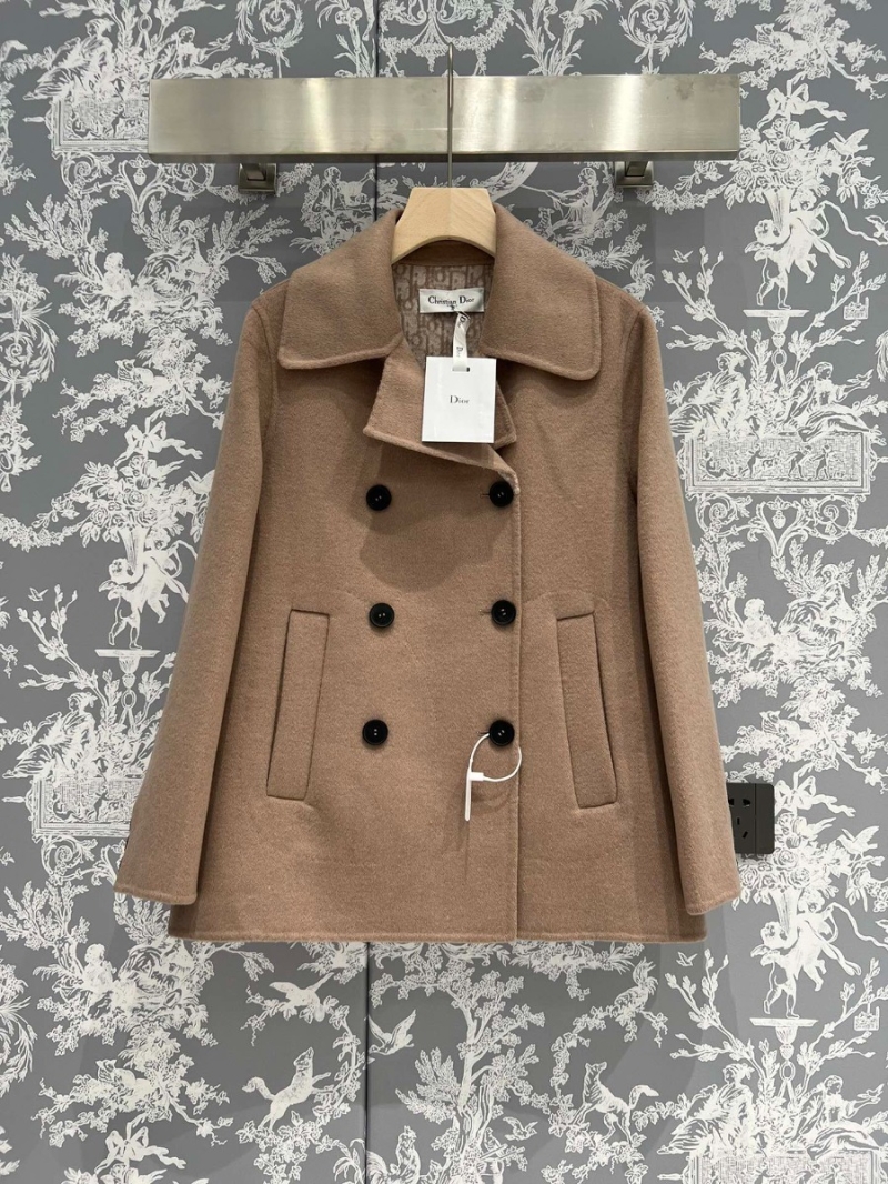 Dior CD 2023 Winter Double-Breasted Short Wool Coat