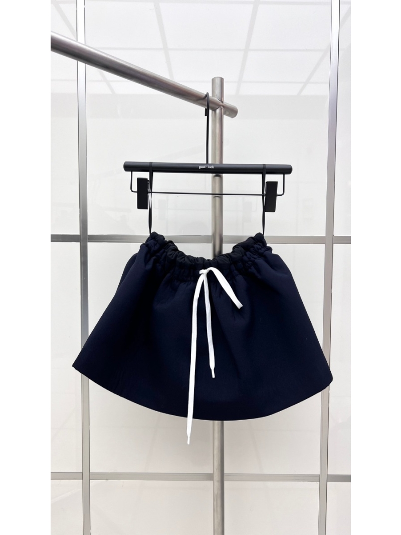 Miu Miu 2024 Spring/Summer Elastic Waist Flared Mini Skirt in Wool Blend