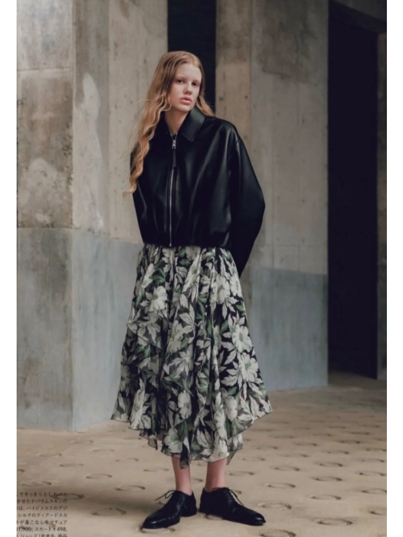 Loewe French Girl Modern Balloon-Silhouette Leather Jacket Black