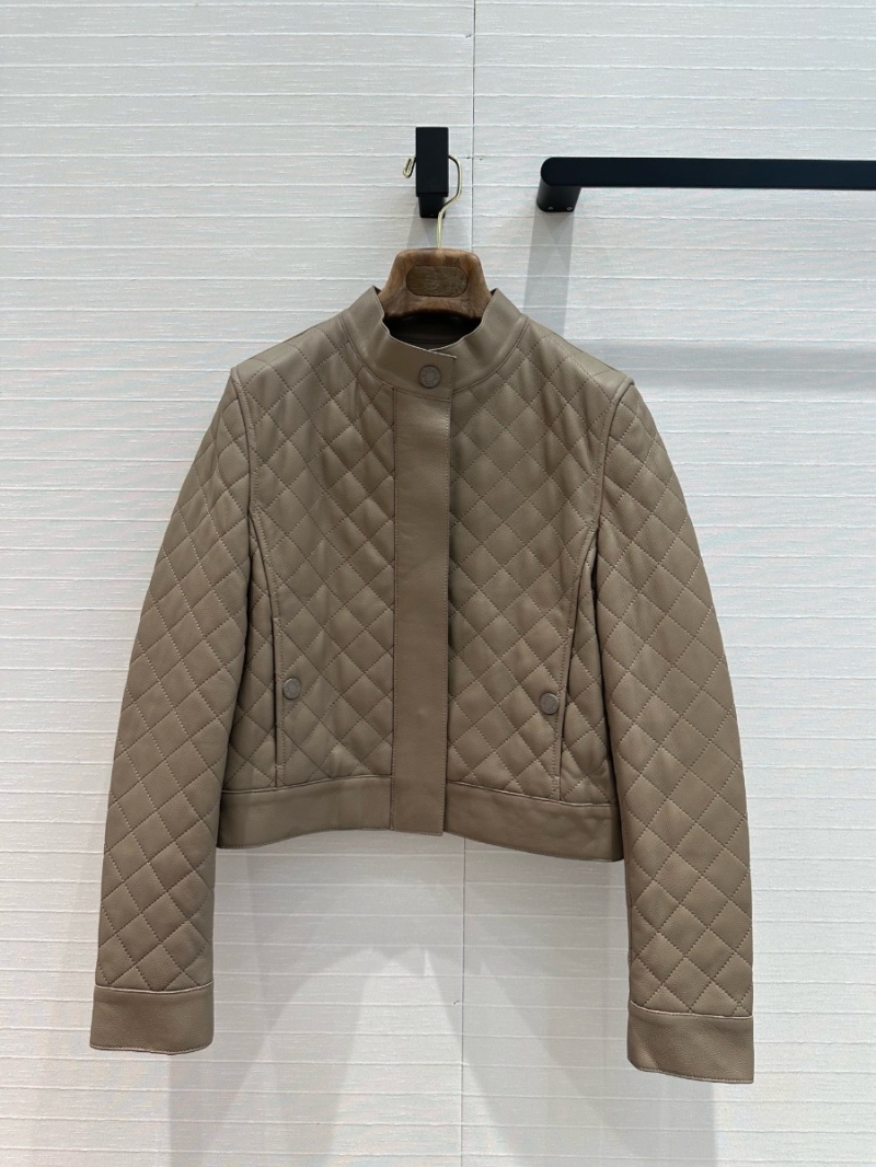 Hermes Quilted lambkin Leather Moto Jacket etude