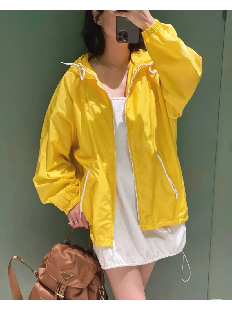 Prada Dopamine Color Summer Limited Capsule Collection Recycled Nylon Jacket