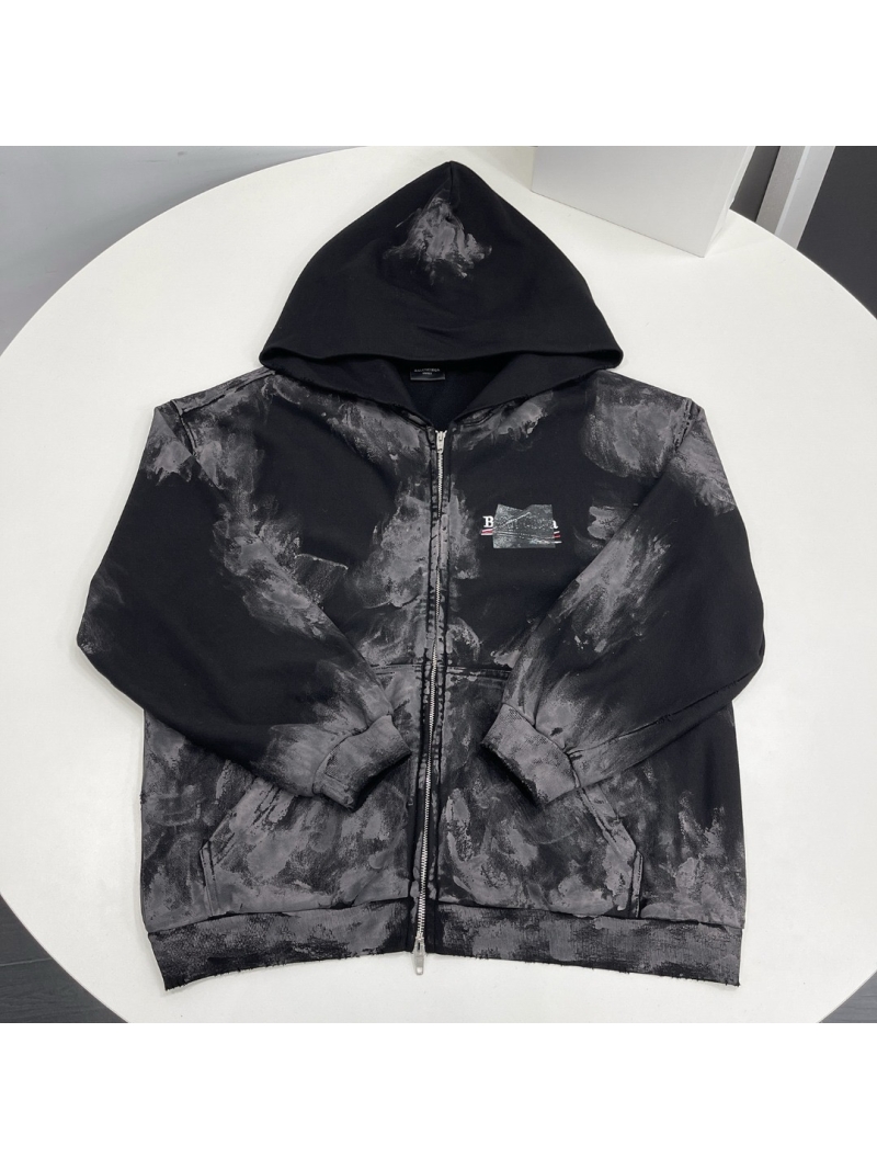 Balenciaga Limited Edition Graffiti Cement Hooded Sweatshirt – Unisex