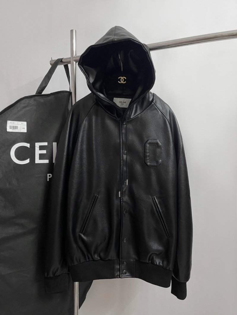 Celine Imported Leather Hooded Jacket – Limited Edition