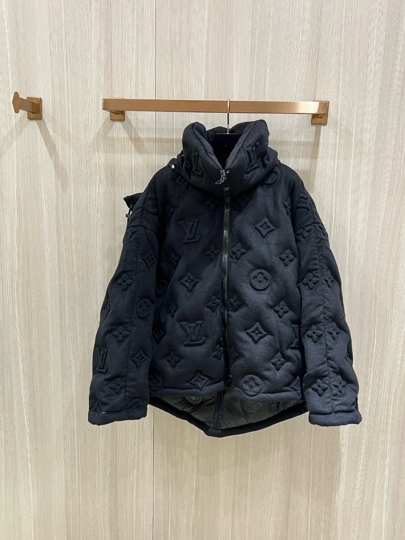 Louis Vuitton LV Classic Monogram Boyhood Embossed Down Jacket Black