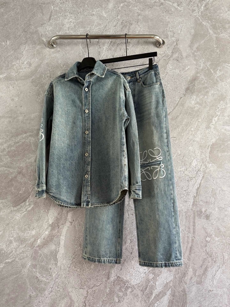 Loewe Laser-Cut Denim Jacket – Oversized Unisex Design