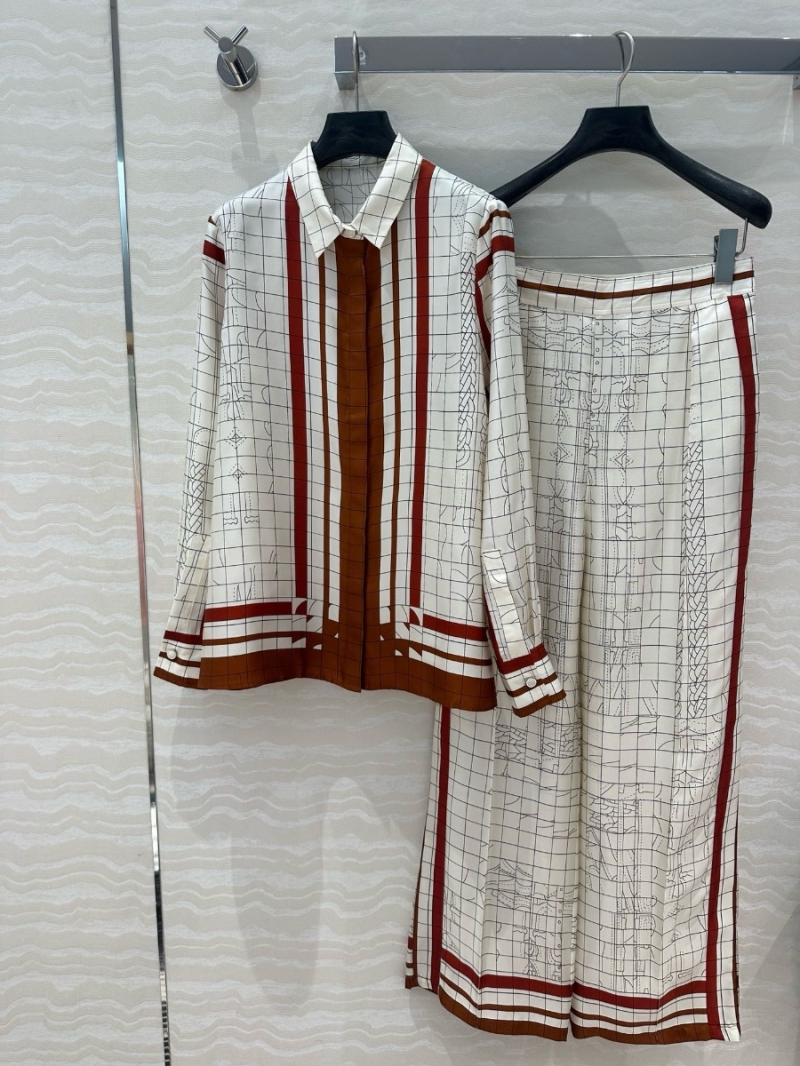 Hermes Coaching Deja Vu Printed Silk Shirt - 2025 Early Spring Collection