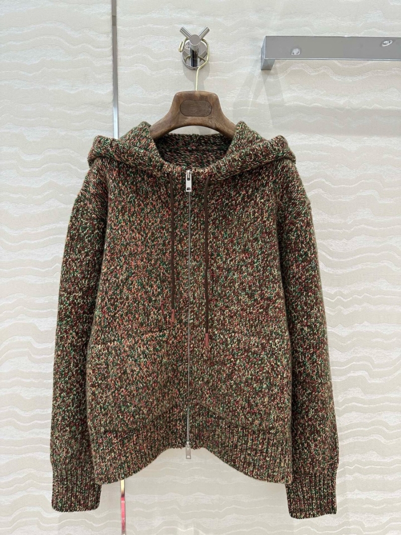 Loro Piana Luxury Cashmere Hoodie Coat Forest Green