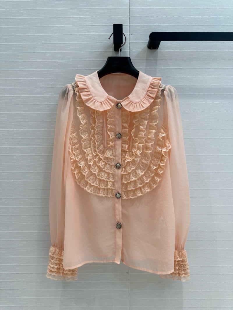 Valentino Spring/Summer 2025 Ruffled Organza Blouse – Elegant and Versatile