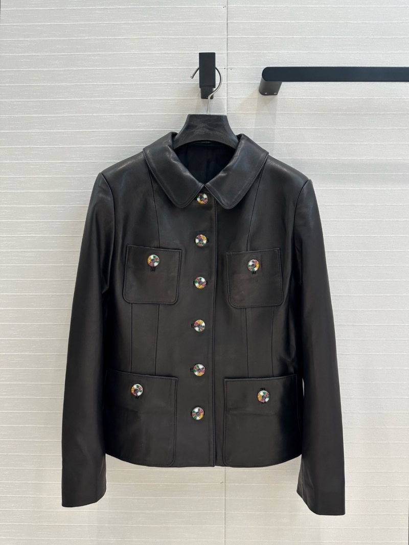 Chanel 25SS Imported Sheepskin Leather Jacket – Coco Girl Limited Edition