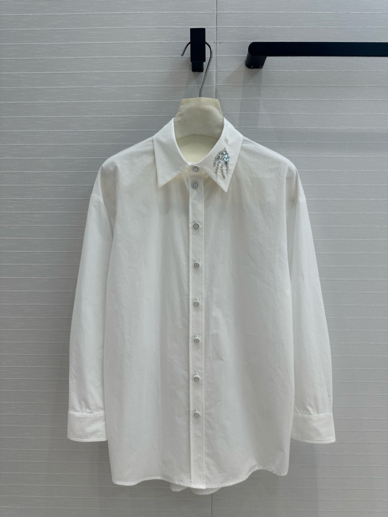 Chanel SS25 Sequin Embroidered Collar Shirt – French Elegance