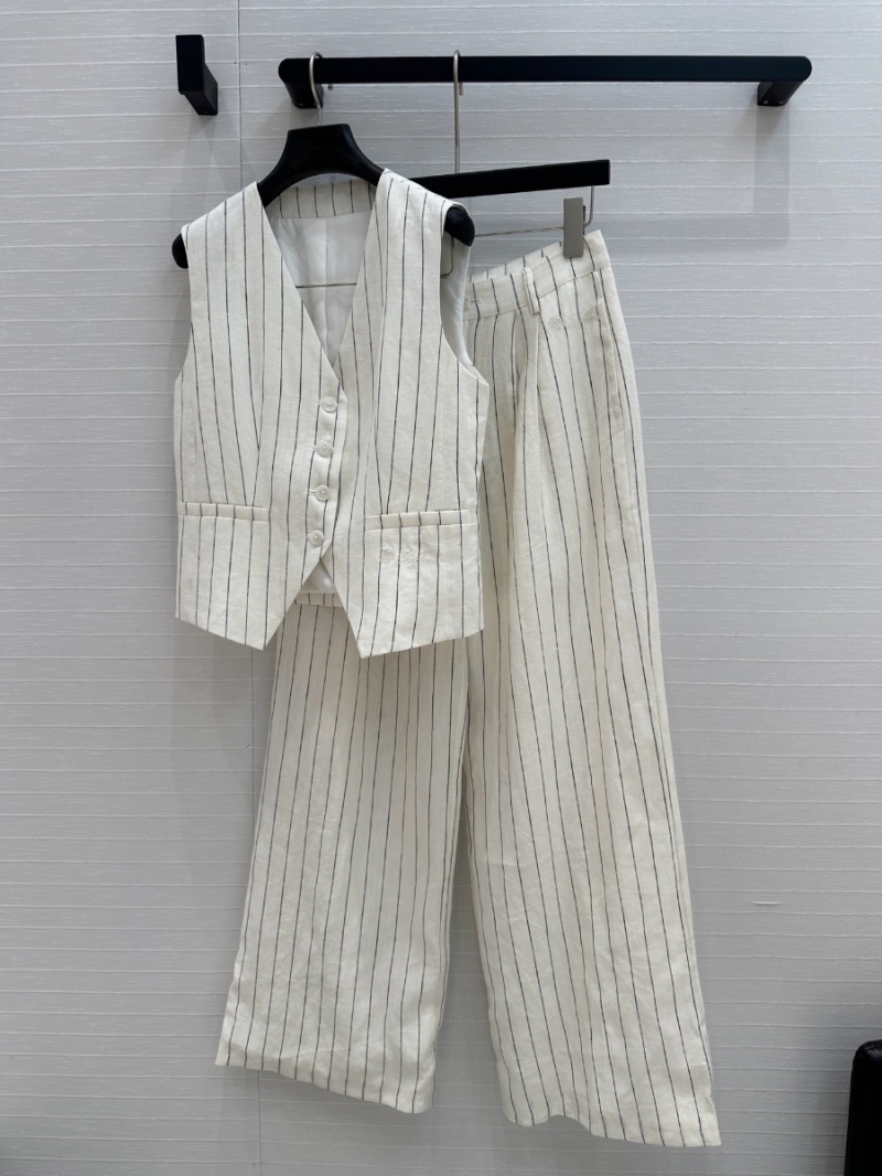 Loro Piana Spring/Summer 2025 Striped Cotton-Linen Vest – Timeless Elegance