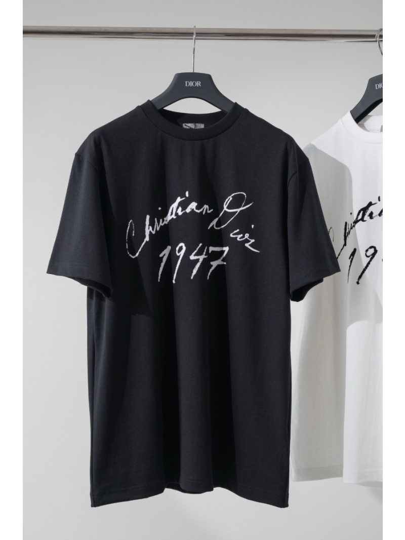 Dior 24SS Unisex Signature Oversize Cotton T-Shirt Black