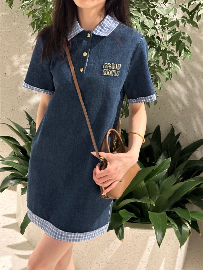 Miu Miu Spring/Summer 2025 Denim Shirt Dress