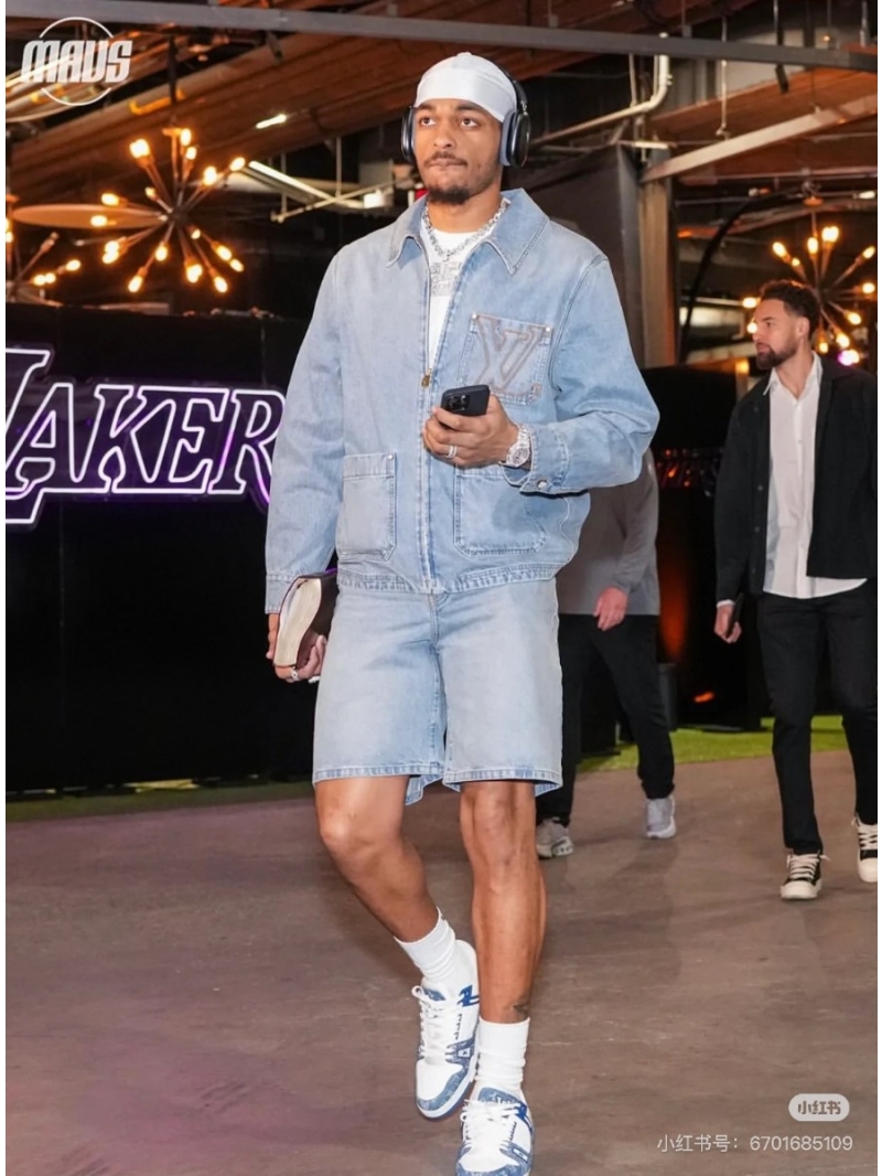 Louis Vuitton LV 2025SS Embroidered Pocket Denim Jacket - Light Blue