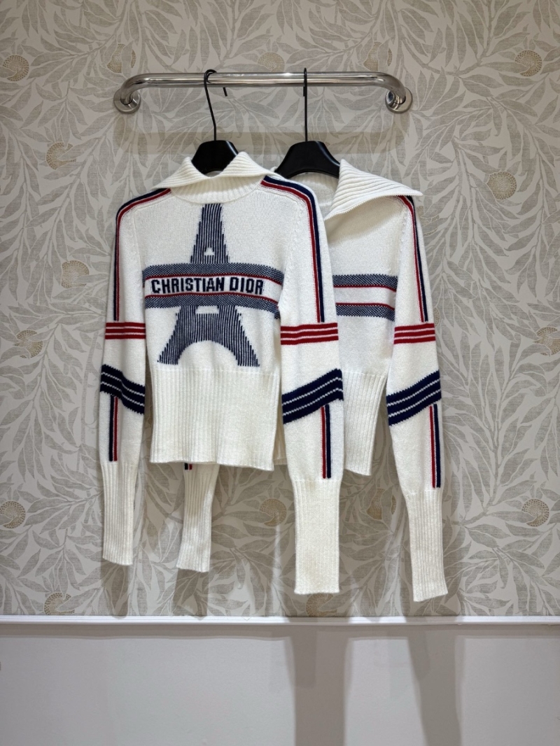 Dior Alps Ski Collection Eiffel Tower Cashmere Sweater