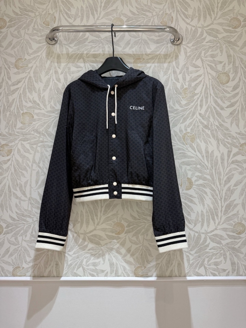 Celine Triomphe Monogram Baseball Jacket