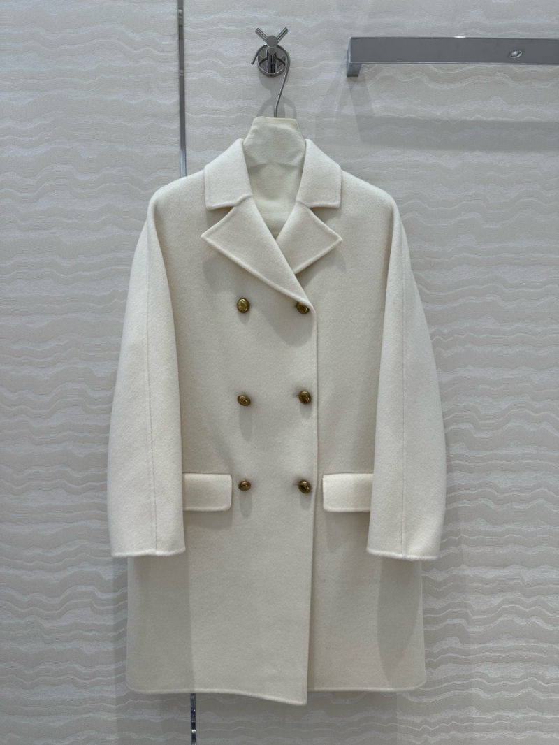Dior Miss Dior Fall/Winter2024  Double-Faced Wool Coat White
