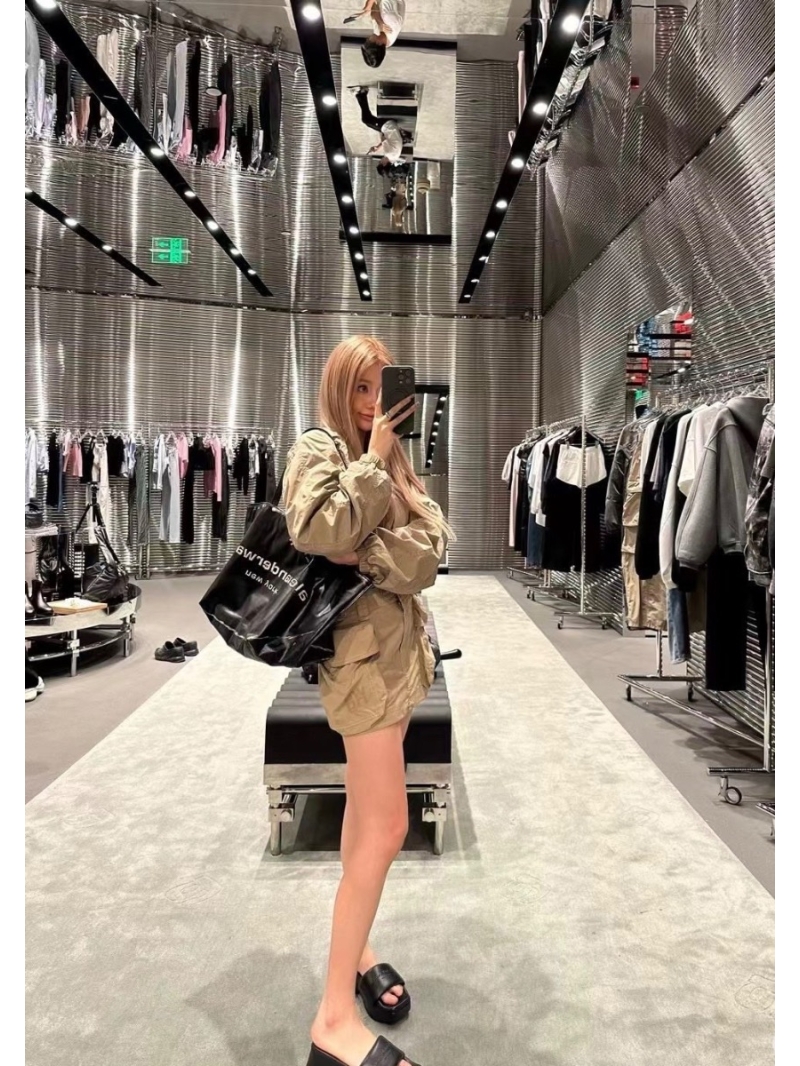 Alexander Wang Utility Pocket Mini Skirt Beige