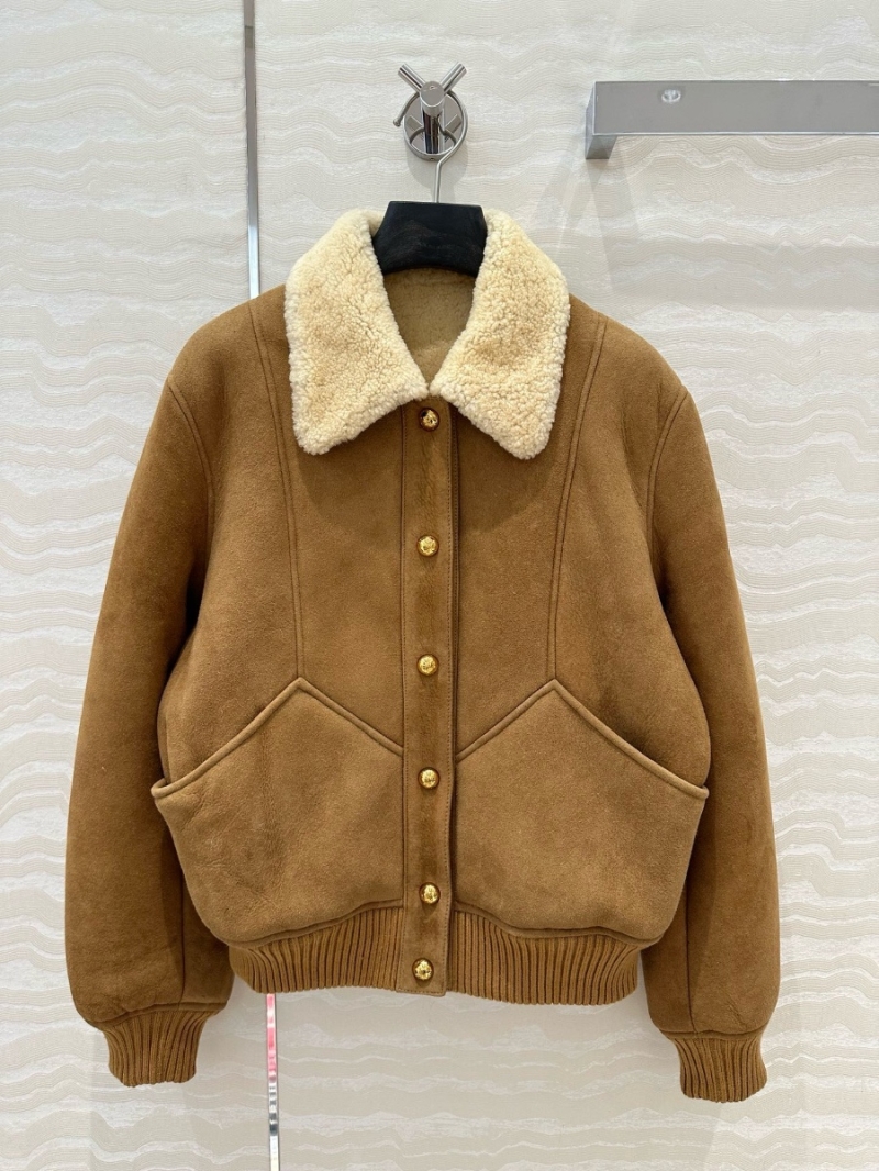 Celine Shearling Aviator Jacket
