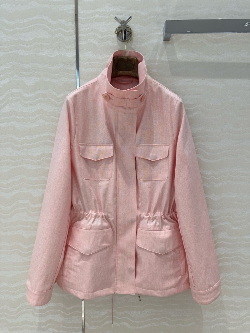 Loro Piana 2025 Early Spring Linen Traveler Jacket Pink