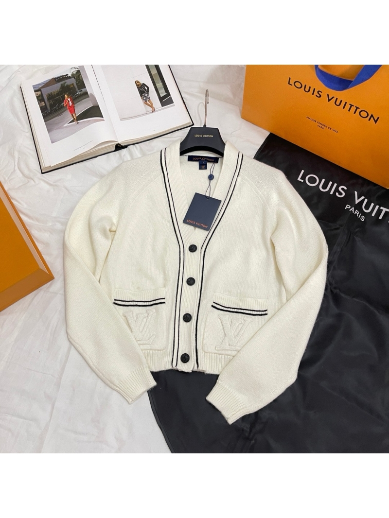 Louis Vuitton LV New Knit Wool Cardigan – Timeless Elegance in Cream White