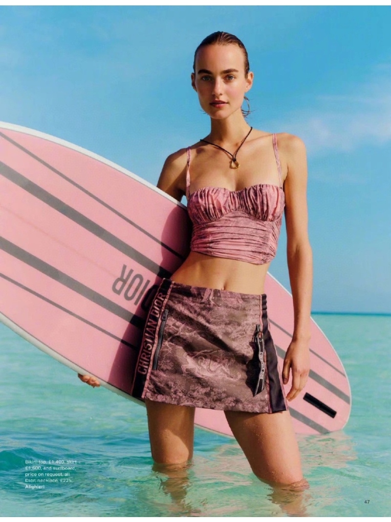 Dior Fall Riviera Pink Bustier Strap Top