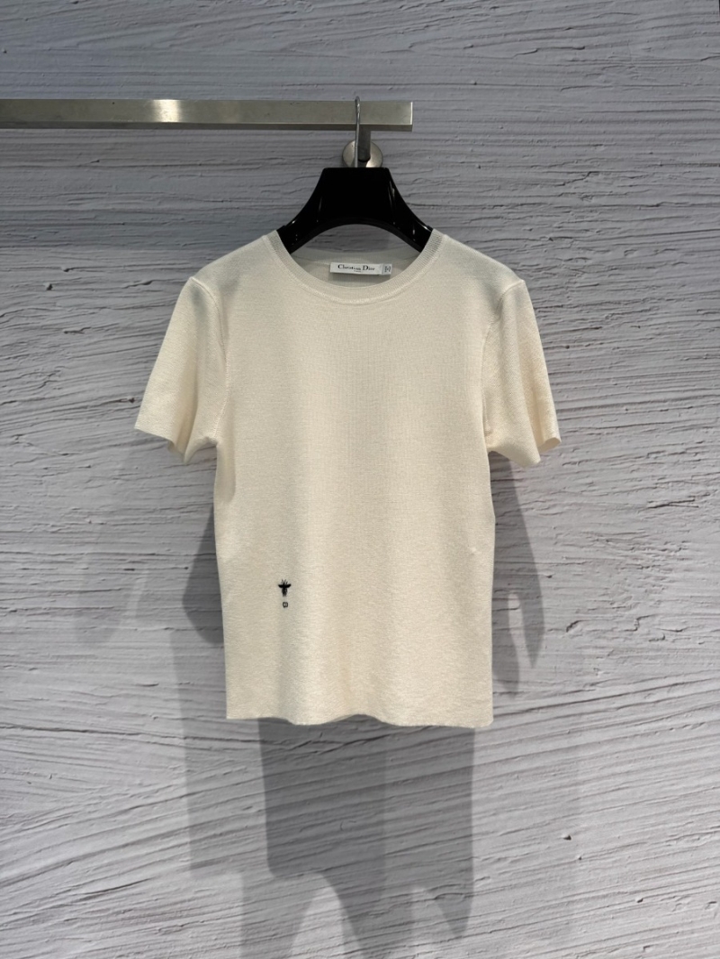 Chic Cream Cashmere Knit Top from Dior 2024 Cruise Collection