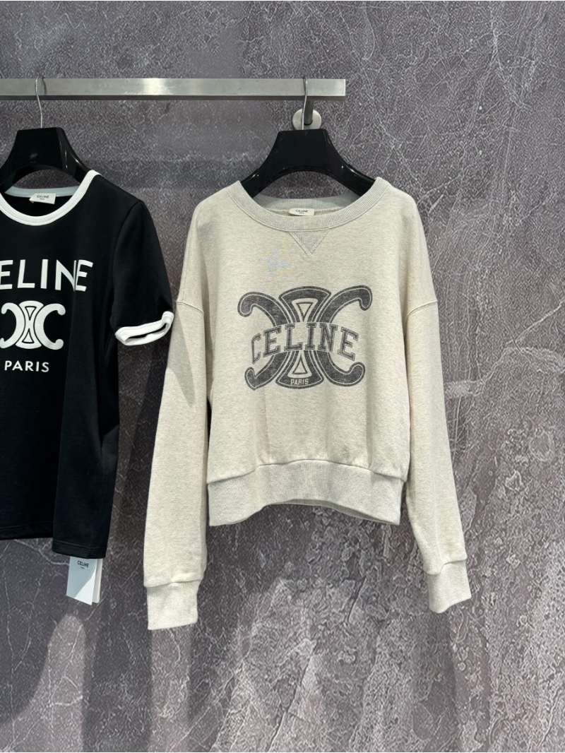 Celine Triumph Gate Logo Sweatshirt Early Spring 2024 Collection