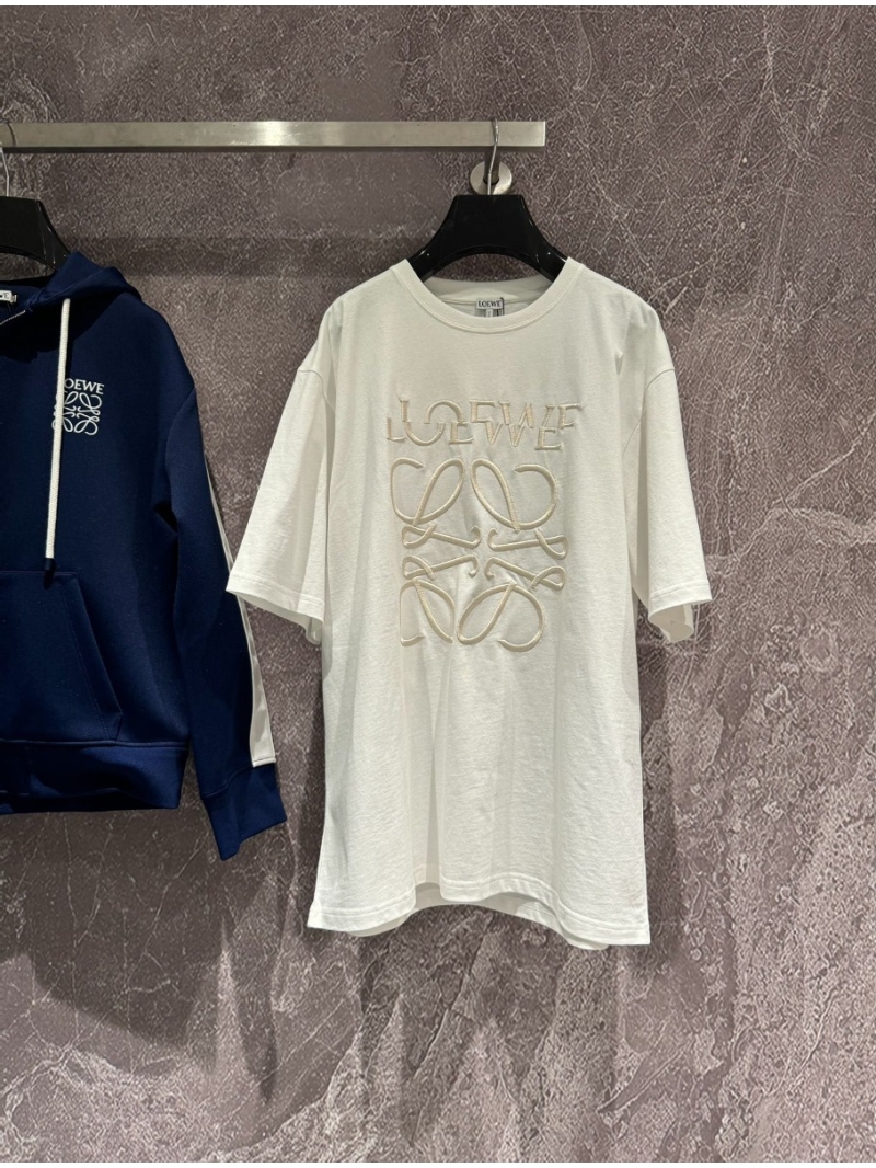 Loewe unisex Early Spring 2024 Irregular Embroidery T-Shirt