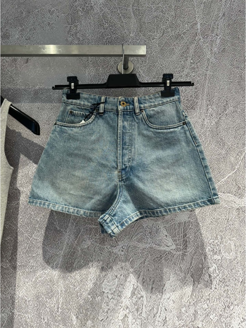 Miu Miu Essential Denim Shorts – Blue