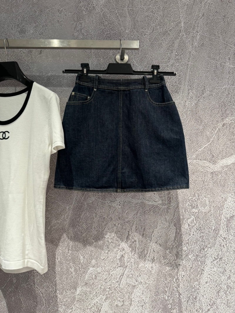 Chanel Vintage Denim Skirt from the Rare 1996 Collection