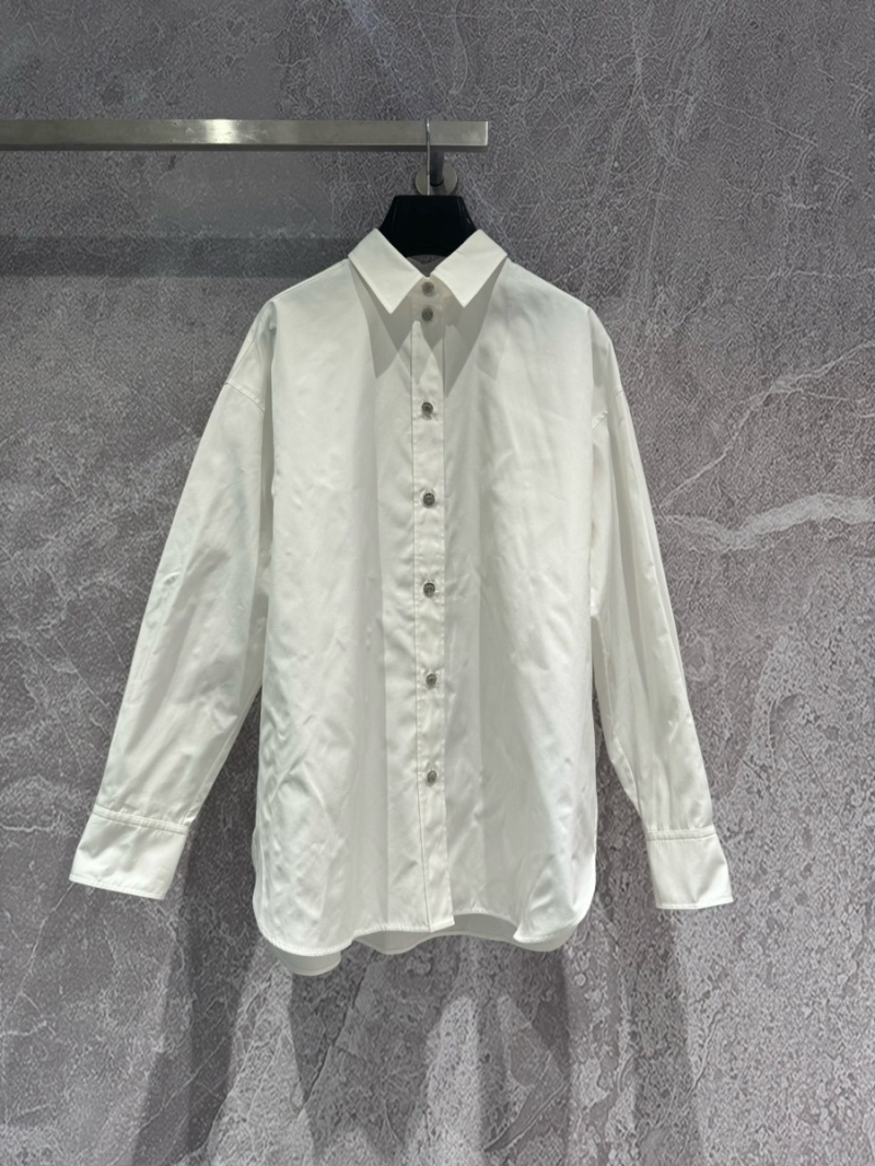 Chanel Broad Cut White Shirt - Timelessly Chic and Versatile