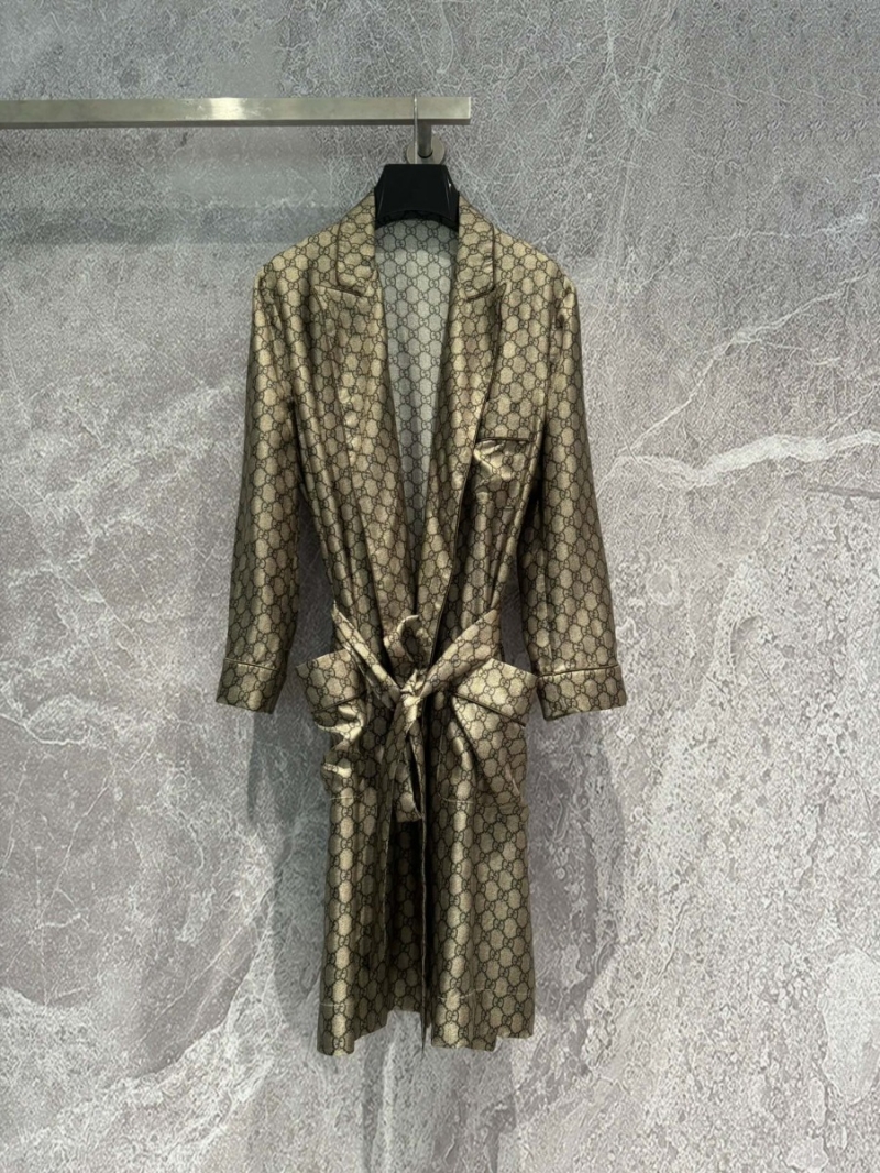Gucci Classic Monogram Heavy Silk Robe