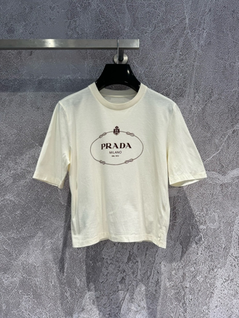 Prada Milano Distressed Logo T-Shirt