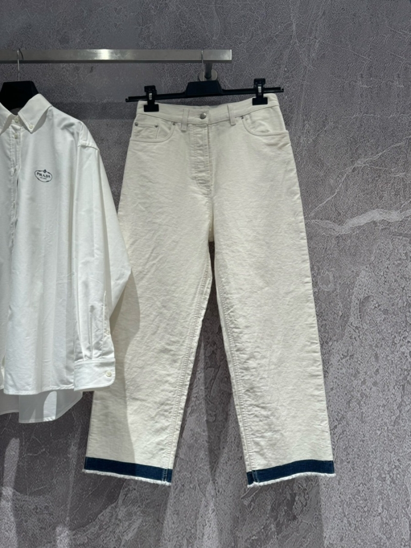Prada High-Waist Denim Pants