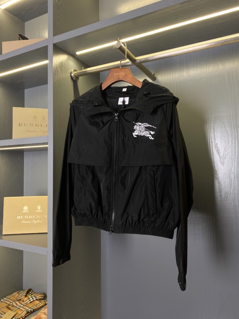 Burberry Equestrian Knight Print Hooded Windbreaker Jacket