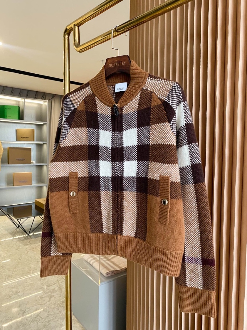 Burberry Check-Patterned Wool-Cashmere Blend Bomber Jacket
